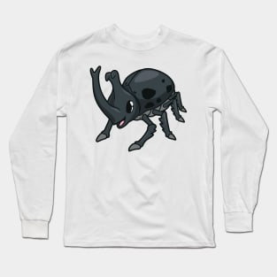 Kawaii rhinoceros beetle Long Sleeve T-Shirt